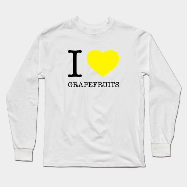 I LOVE GRAPEFRUITS Long Sleeve T-Shirt by eyesblau